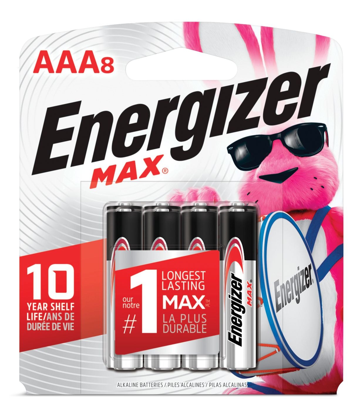 Max 8-pk AAA Alkaline Batteries, Long Lasting, All Purpose H9A6 - product image 2