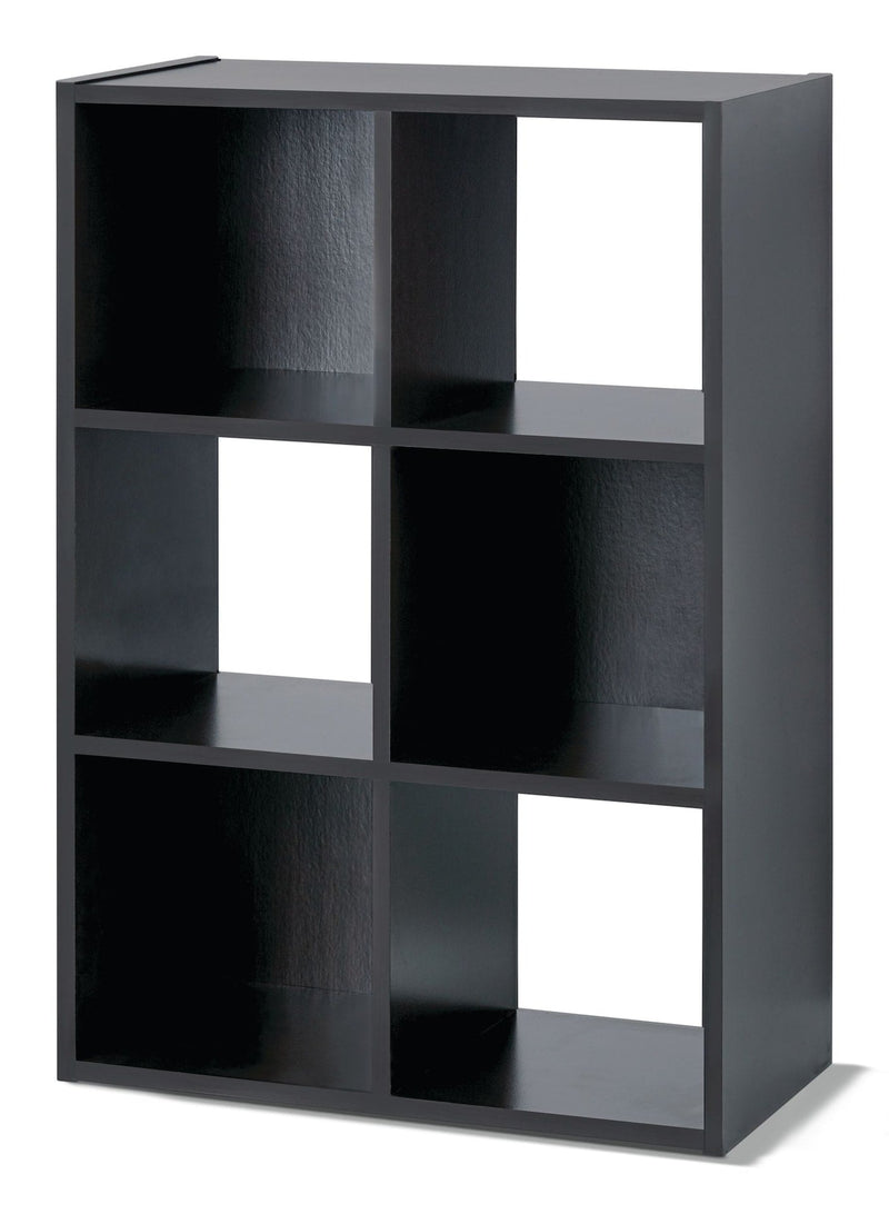 6-Cube Storage Organizer, Bookcase/Bookshelf, Dark Brown Finish U1U4