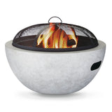Outdoor Round Steel Wood Burning Firepit with Spark Screen, 24-in X1Y1 - product image 2