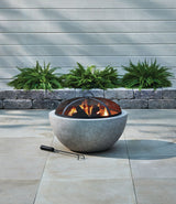 Outdoor Round Steel Wood Burning Firepit with Spark Screen, 24-in X1Y1 - product image 3