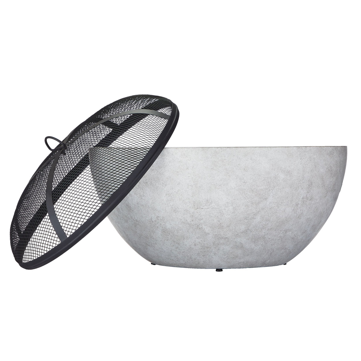 Outdoor Round Steel Wood Burning Firepit with Spark Screen, 24-in X1Y1 - product image 4