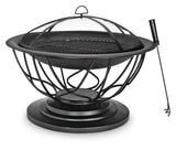 Savona Round Wood-Burning Outdoor Fire Bowl/Fire Pit, 29.5 x 20-in U0D7 - product image 1