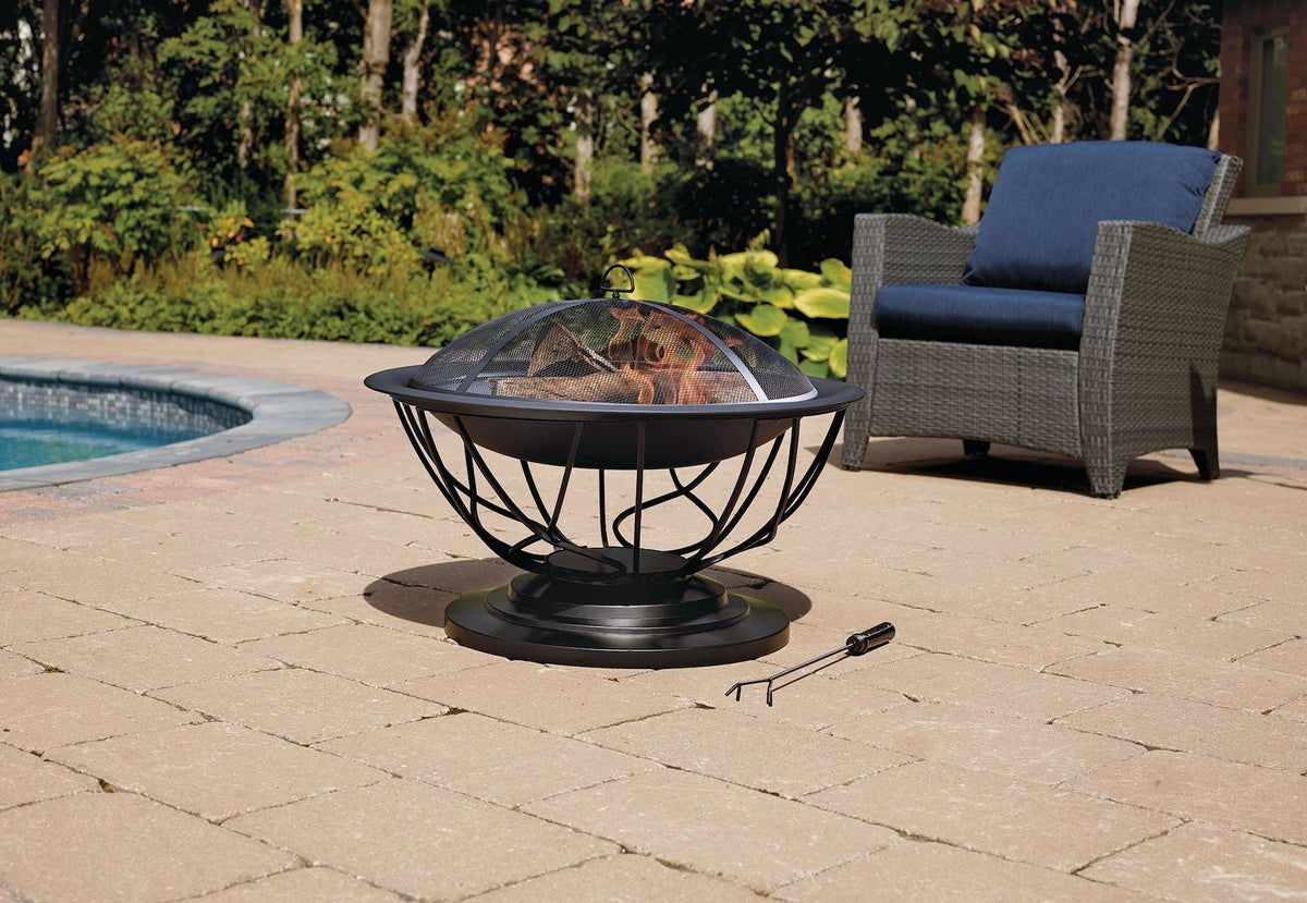 Savona Round Wood-Burning Outdoor Fire Bowl/Fire Pit, 29.5 x 20-in U0D7 - product image 6