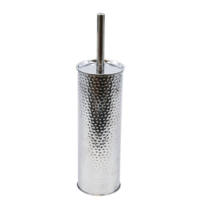 Stainless Steel Compact Long Reach Toilet Brush, Hammered Finish N2D2