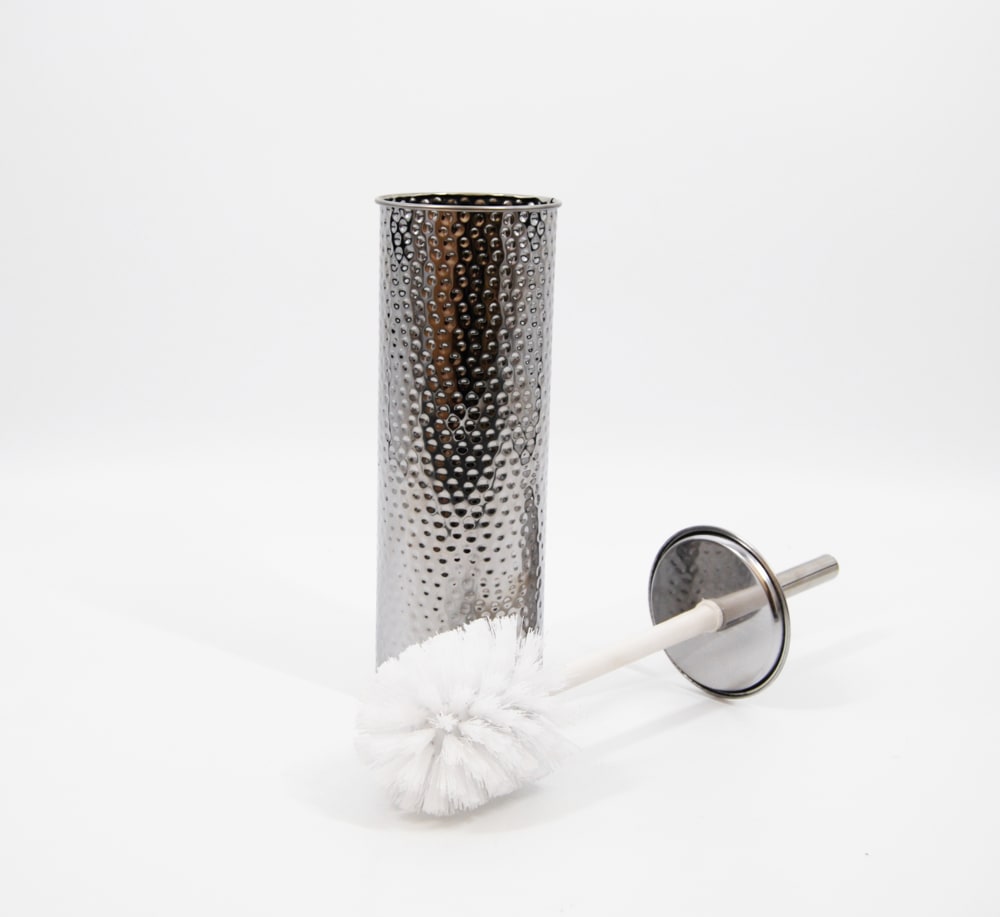 Stainless Steel Compact Long Reach Toilet Brush, Hammered Finish N2D2 - product image 2