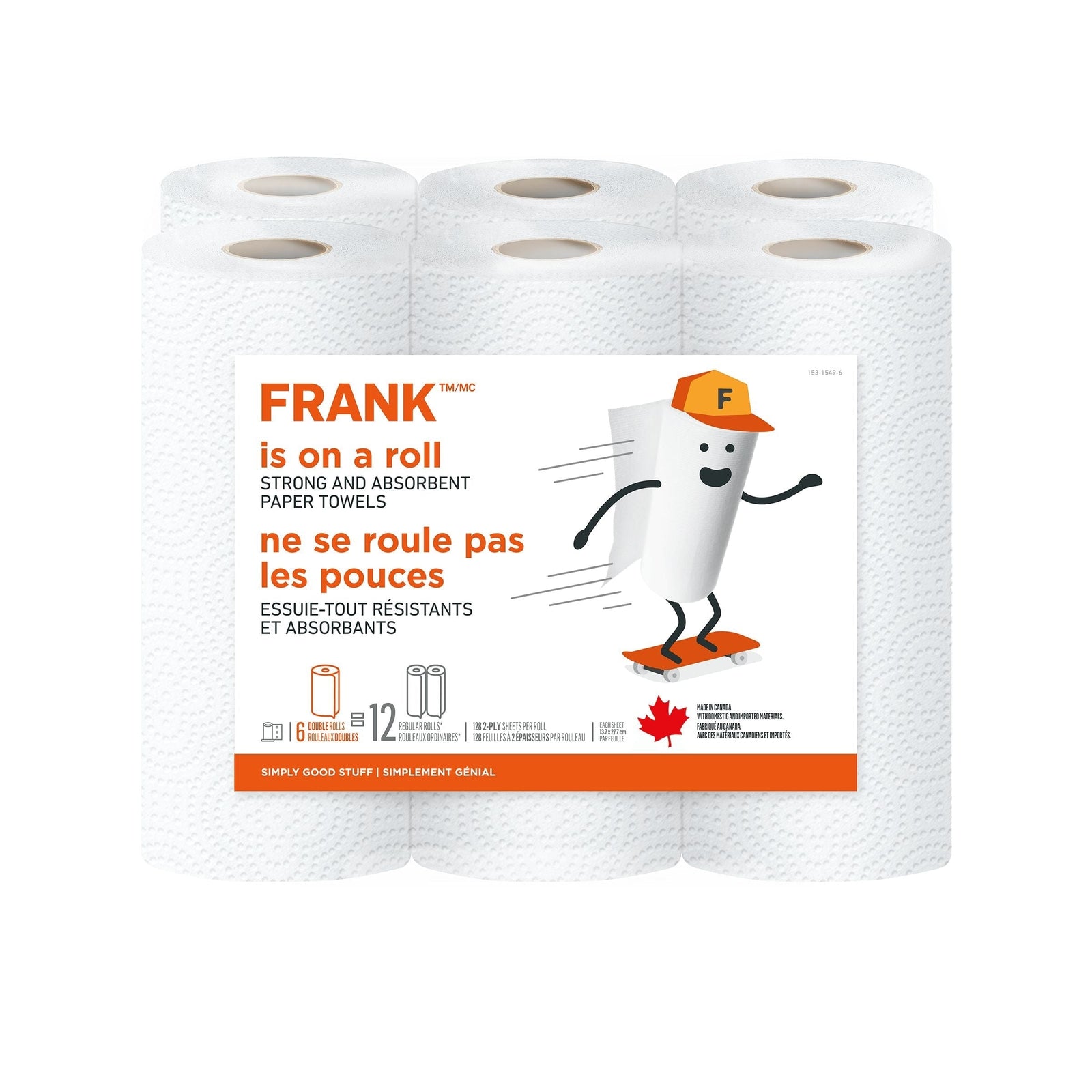 Paper Towel, 2-ply, 6-pk, Adjustable Tear Size L4P5 - product image 1