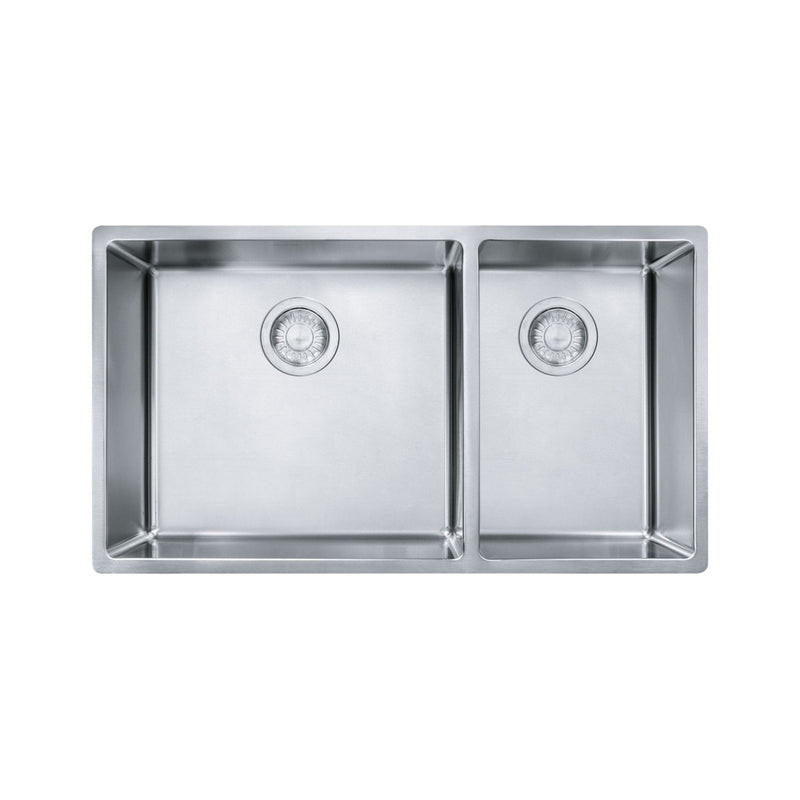 18-Gauge Stainless Steel Double Sink, 31x18-in G4C3