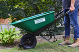 Choice 1-Wheel Homeowner Poly Tray Wheelbarrow with Steel Handles, 6-cu-ft M0E3 - product image 3