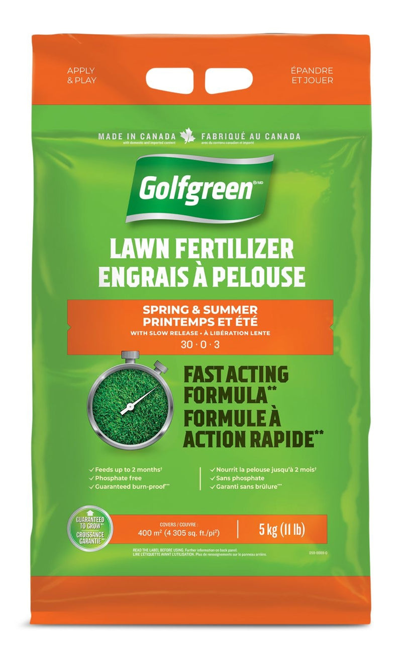 Lawn Fertilizer, 30-0-3, 5-kg O8E3
