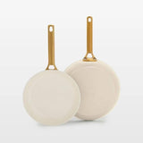 Luxe 2pc Ceramic Frypan set - cream C3Z0 - product image 1