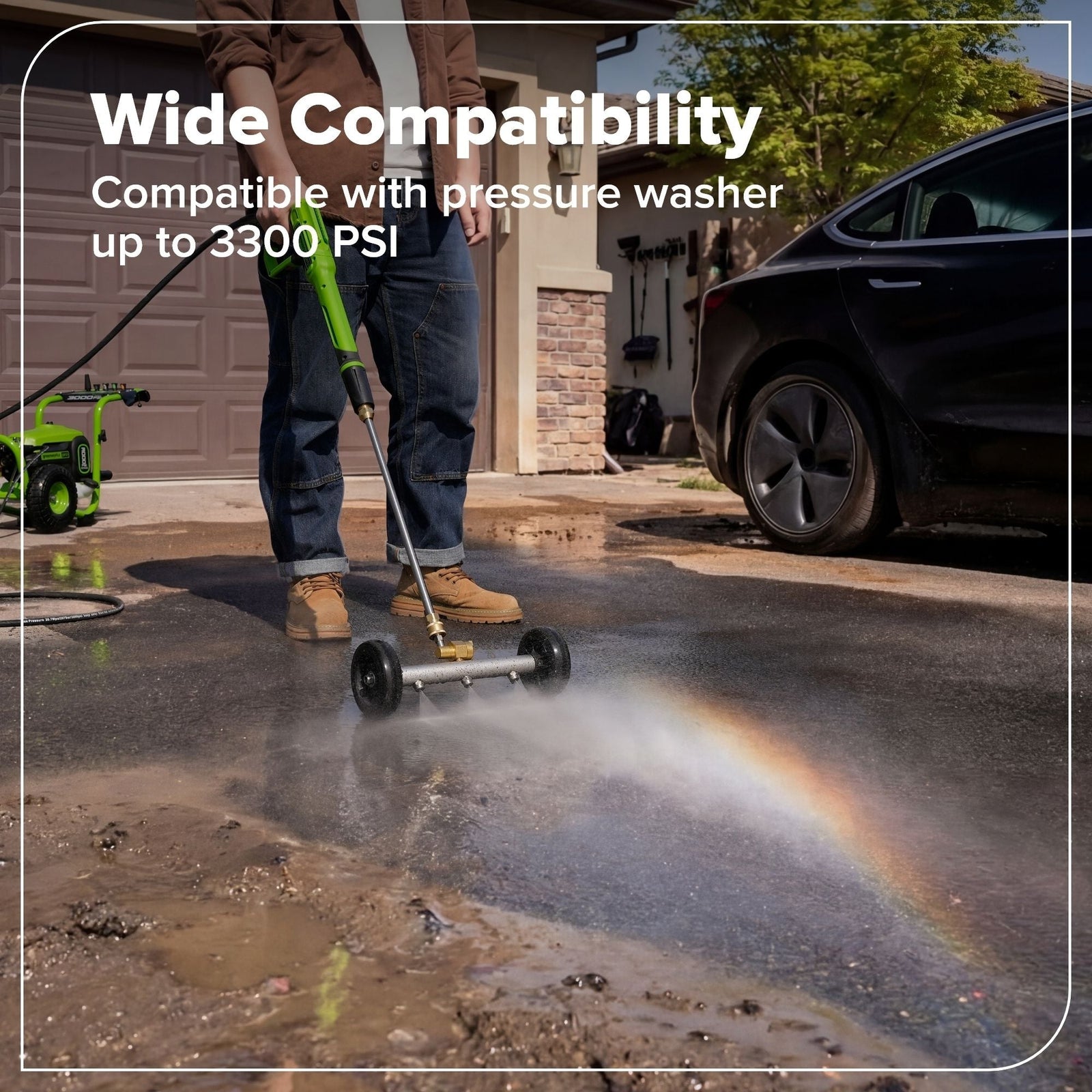 2-in-1 Water Broom & Undercarriage Cleaner, Pressure Washer Attachment Z2K2 - product image 3