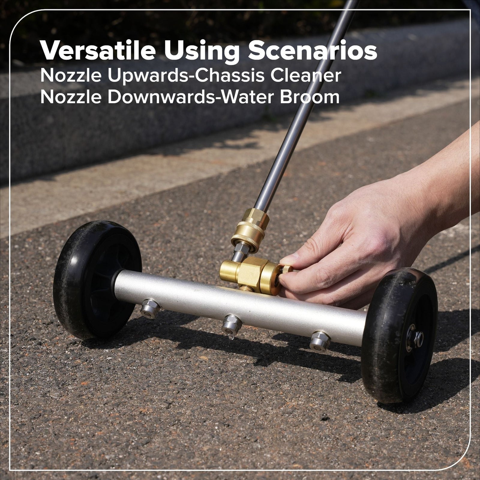 2-in-1 Water Broom & Undercarriage Cleaner, Pressure Washer Attachment Z2K2 - product image 6