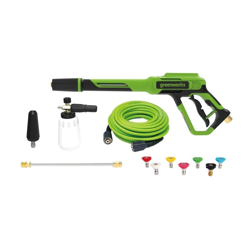 Deluxe Metal Gun & Hose Kit, Includes 7-Piece Nozzle Kit, Turbo Nozzle & Foam Cannon X0B3 - product image 1
