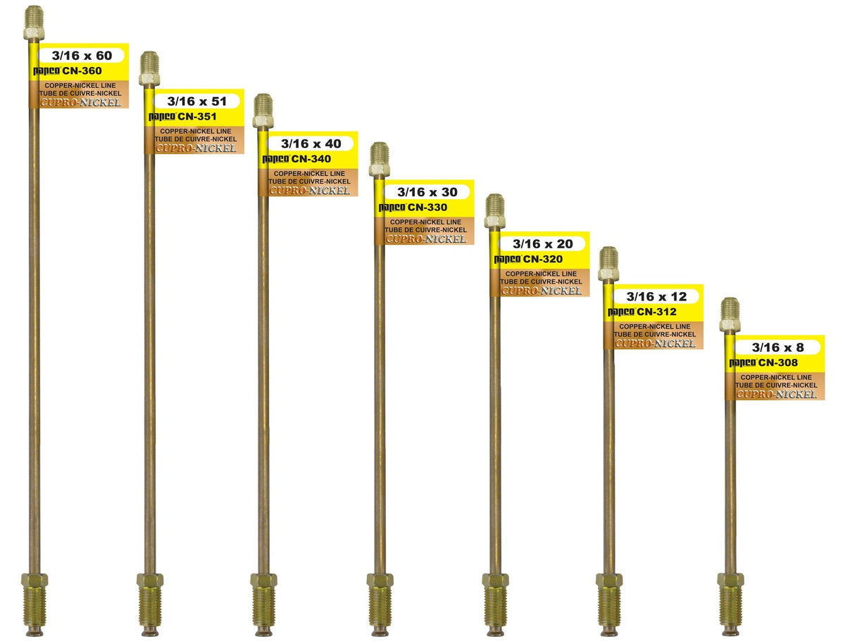 CN308 Copper Nickel Brake Line, Standard, 8 x 3/16-in Please make sure this part fits your need T6H3 - product image 1