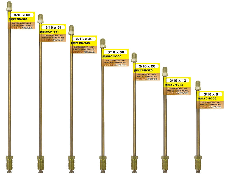 CN308 Copper Nickel Brake Line, Standard, 8 x 3/16-in Please make sure this part fits your need T6H3