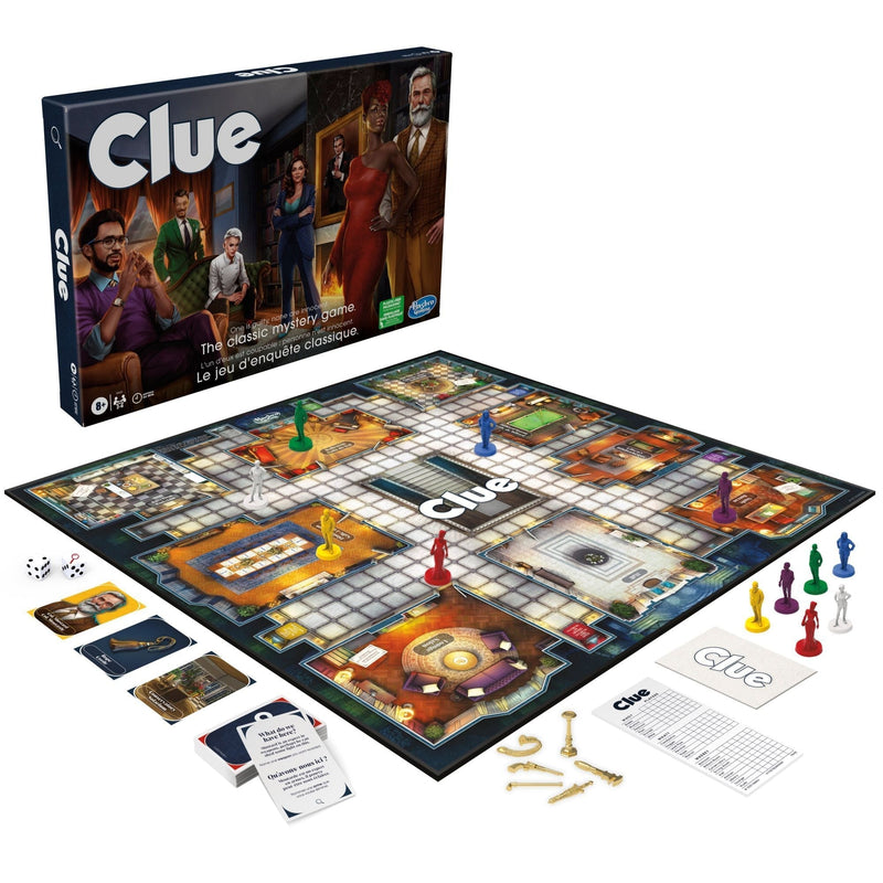 Games Clue Classic Mystery Board Game, Ages 8+ S9W5