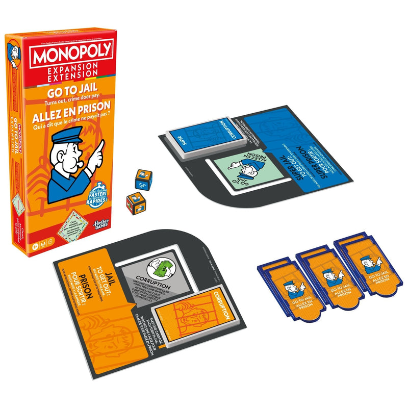 Games Monopoly Go To Jail Expansion Pack for Classic Monopoly Game I7U1