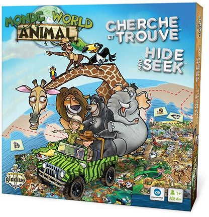 and Seek Animal World Family Board Game, Bilingual, Ages 4+ D9F3 - product image 1