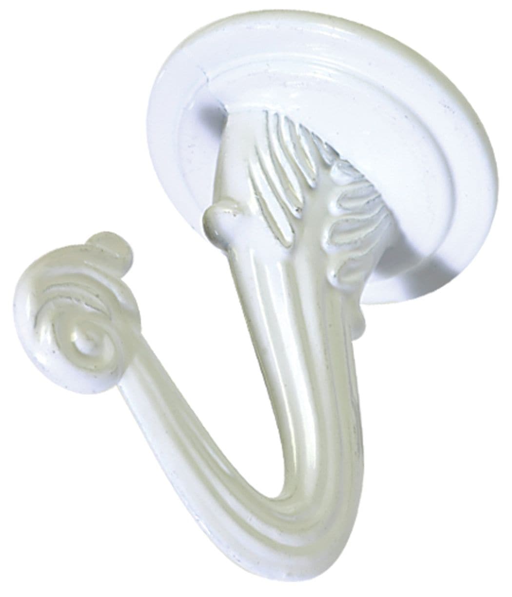Swag Hooks with Screws and Hanger, White, 2-pk W8K1 - product image 1