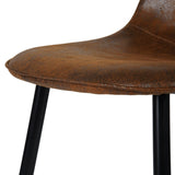 Mid-Century Dining Chairs, Brown Suede, 4-pk F9U1 - product image 6