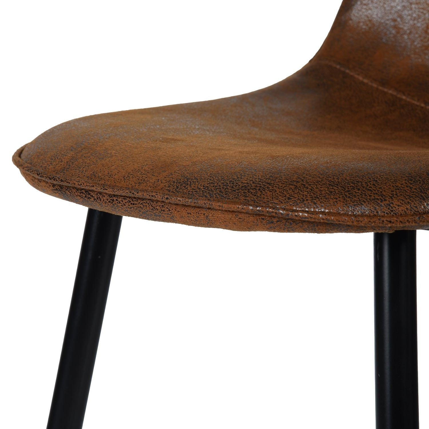 Mid-Century Dining Chairs, Brown Suede, 4-pk F9U1 - product image 6
