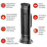 HCE352C Digital Tower Ceramic Space Heater withThermostat, 1500W, Black I1Q2 - product image 4