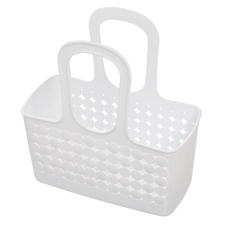 Orbz Small Tote Portable Shower Caddy with Handle, White O3S0
