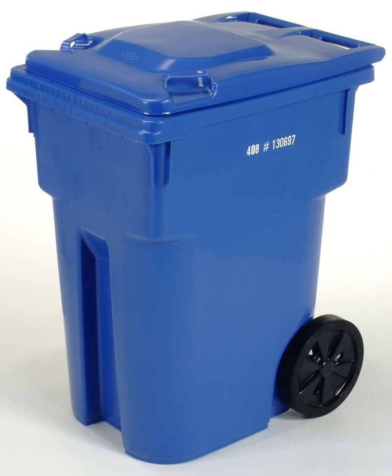 Mastercart Plastic Rectangular Wheeled Compost Bin/Recycling Bin/Garbage Can, Assorted Colours, 360-L B2P8