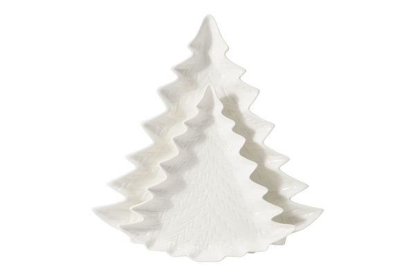 & Co Embossed Porcelain Tree Serving Plates, 2-pk B8T2
