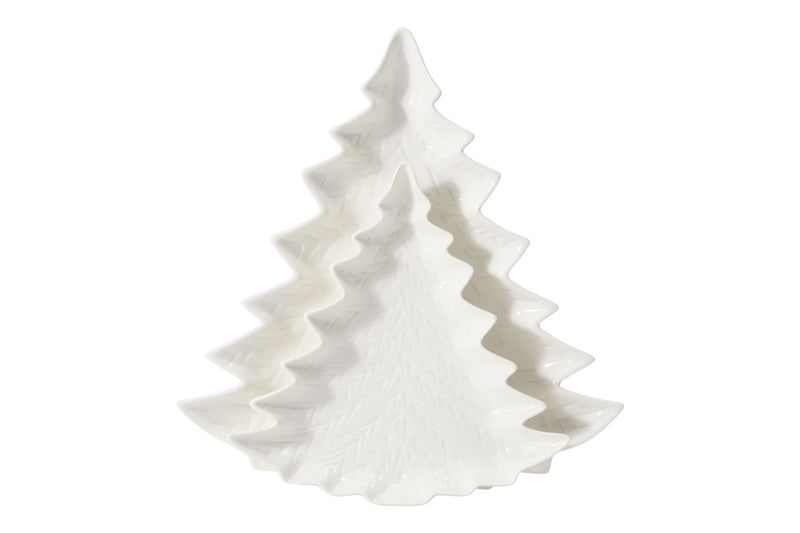 & Co Embossed Porcelain Tree Serving Plates, 2-pk C1V3