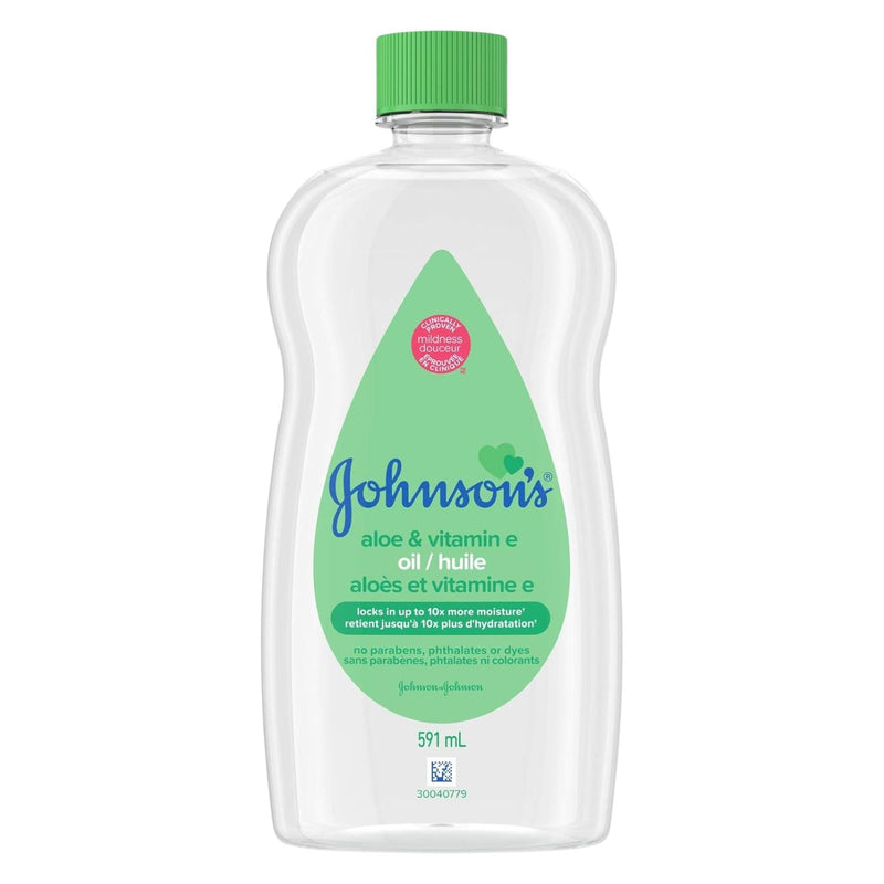 Aloe and Vitamin E Baby Oil, 591-mL Q9F8