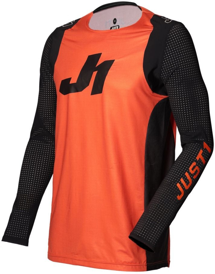 Just1 Youth Flex Motocross Jersey, Orange/Black C3Z5