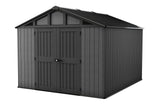 Apex Resin 2-Door Outdoor Storage Shed with Full Length Skylight, Grey, 10-ft x 11.5-ft W2Y3 - product image 2