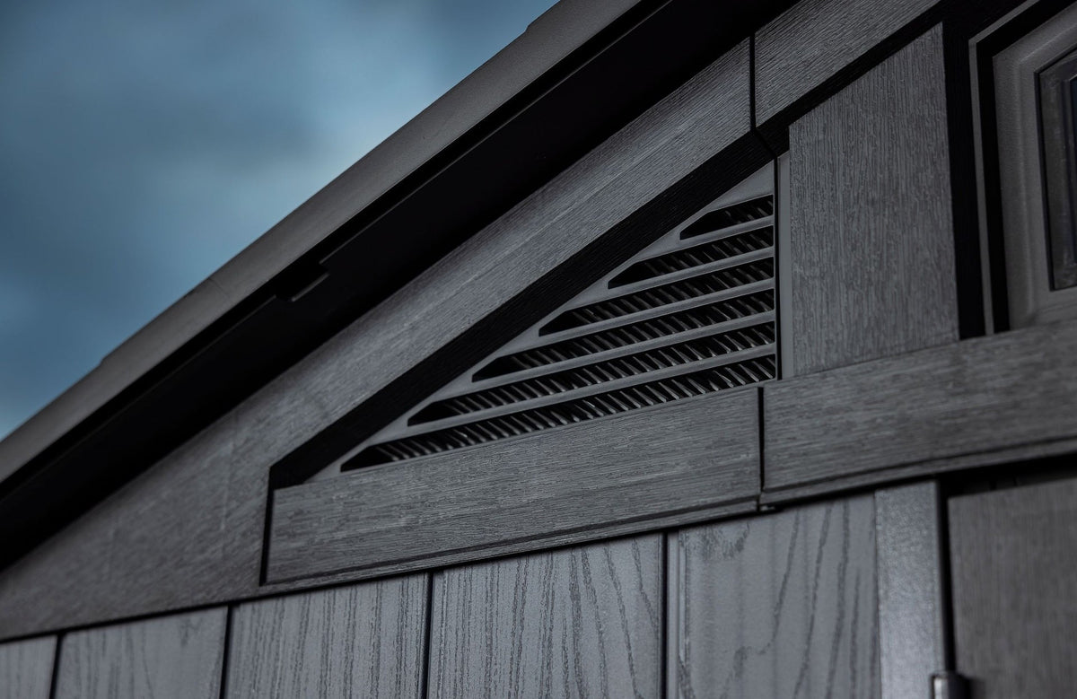 Apex Resin 2-Door Outdoor Storage Shed with Full Length Skylight, Grey, 10-ft x 11.5-ft W2Y3 - product image 7