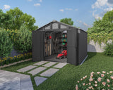 Apex Resin 2-Door Outdoor Storage Shed with Full Length Skylight, Grey, 10-ft x 11.5-ft W2Y3 - product image 8