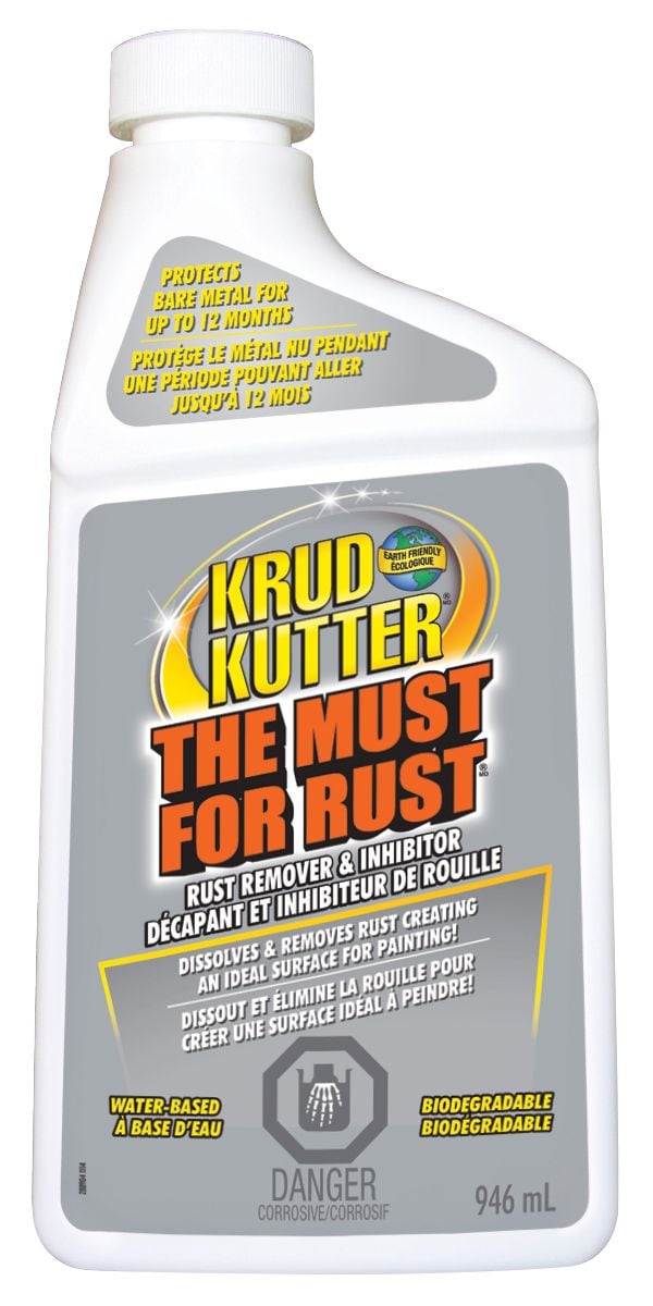 Water-Based Liquid Rust Remover & Inhibitor, Biodegradable, 946-mL J3U1