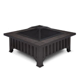 Square Wood Burning Fire Pit in Black, 34-in V2R3 - product image 1