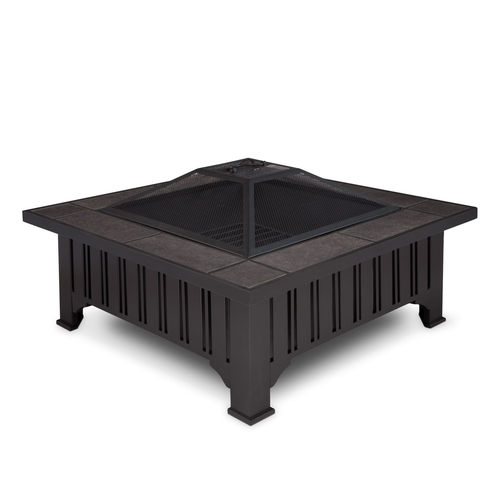 Square Wood Burning Fire Pit in Black, 34-in V2R3 - product image 1