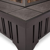 Square Wood Burning Fire Pit in Black, 34-in V2R3 - product image 4