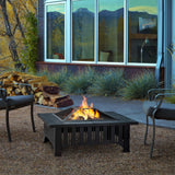 Square Wood Burning Fire Pit in Black, 34-in N6G7 - product image 6