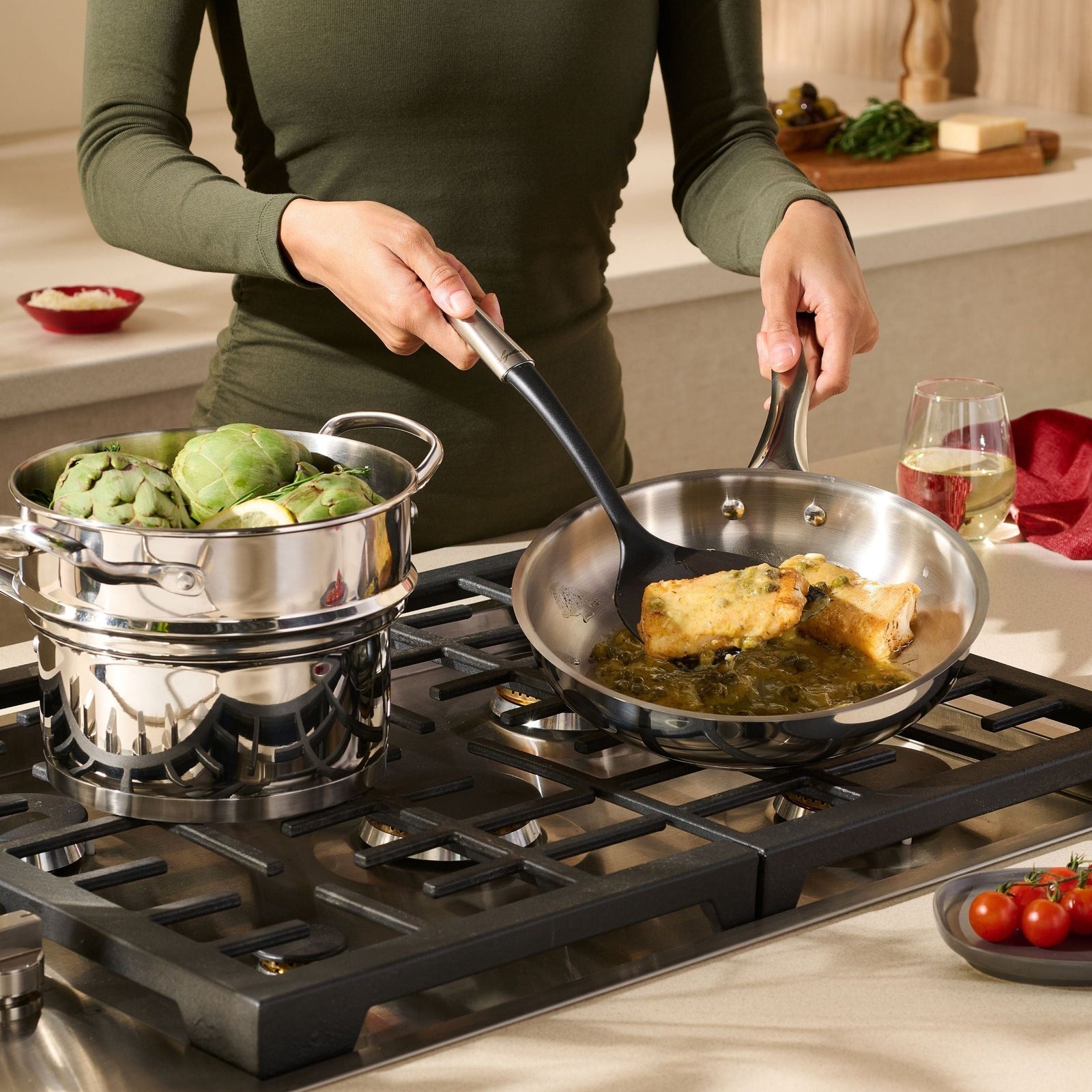 Avanti Stainless Steel Cookware Set, 9-pc Q0G5 - product image 7