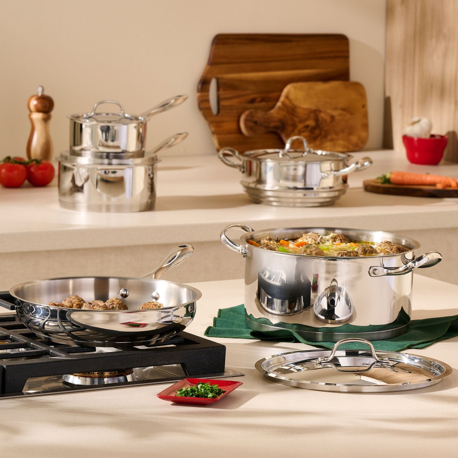 Avanti Stainless Steel Cookware Set, 9-pc Q0G5 - product image 8