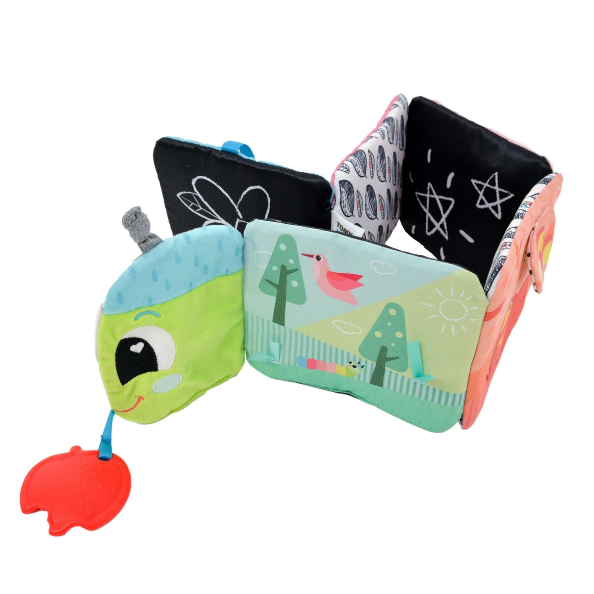 Colourful Journey Caterpillar Soft Sensory Toy Book, Bilingual, Ages 6m+ A4S3 - product image 1