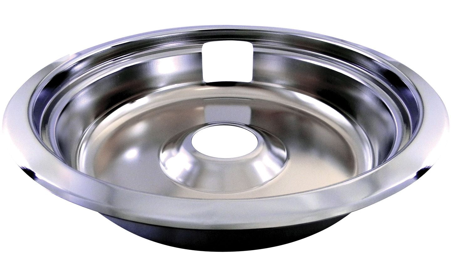 62470 Universal Stove Drip Pan with Trim Ring, Bright Chrome, 8-in H5R7 - product image 1