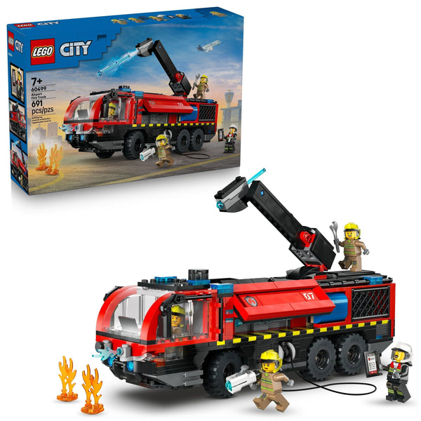 City Airport Fire Truck Building Set - 60499, 691-pcs, Ages 7+ B5C4