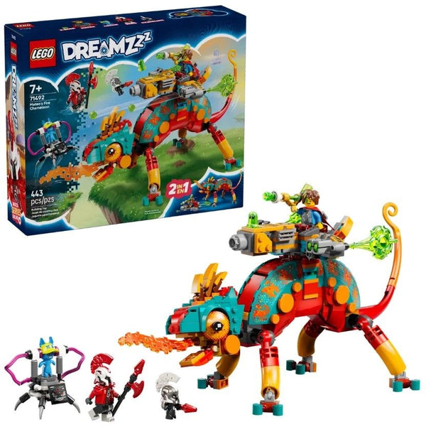 DREAMZzz Mateo's Fire Chameleon - 71492, 443-pcs, Ages 7+ S4K0