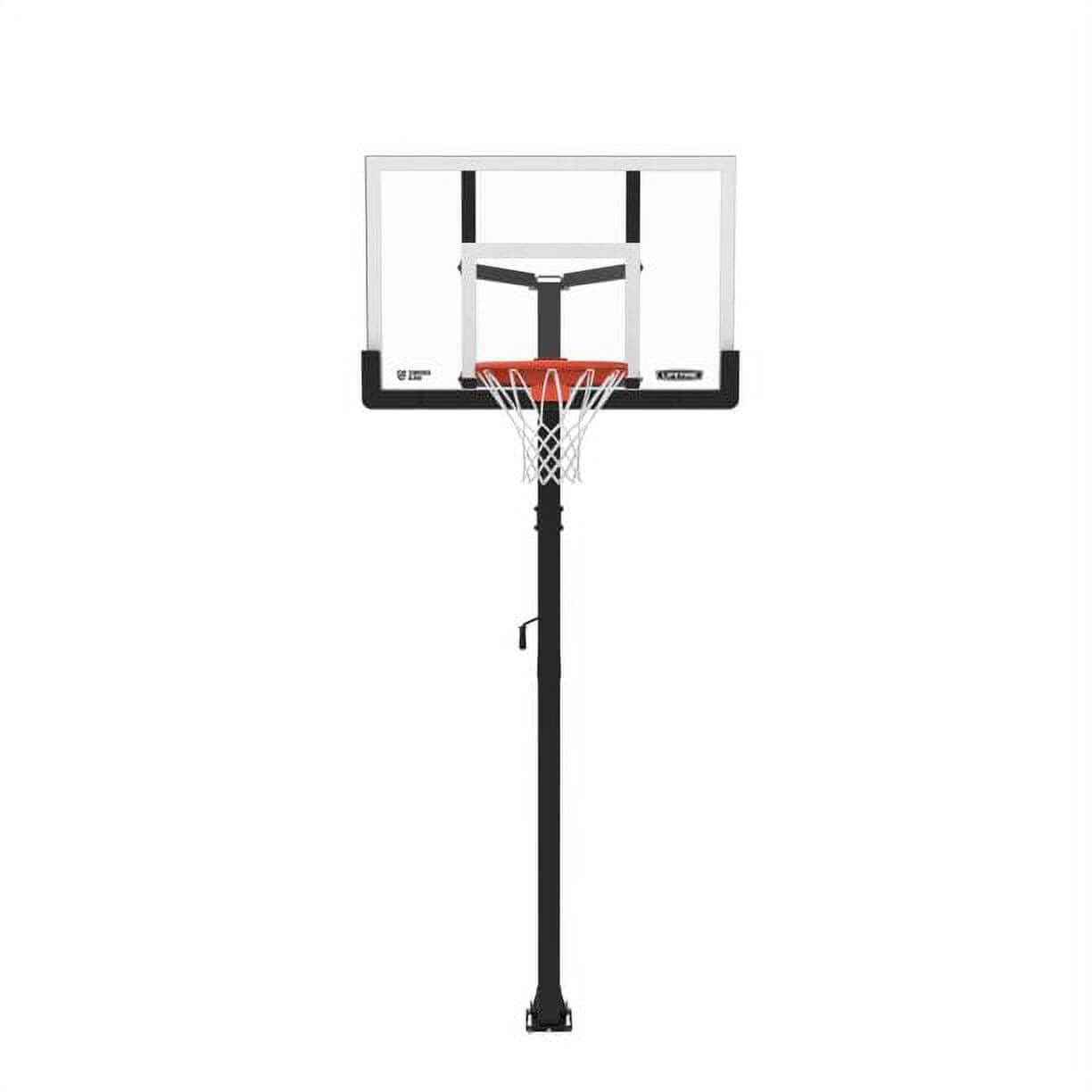 In-Ground Crank Adjust Bolt Down Outdoor Basketball Hoop, 50-in I5D5 - product image 2
