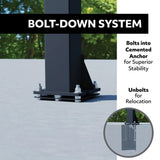 In-Ground Crank Adjust Bolt Down Outdoor Basketball Hoop, 50-in I5D5 - product image 7