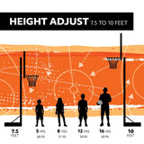 Mommoth Bolt Down Basketball Hoop with 72-in Tempered Glass H5V8 - product image 2