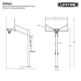 Mommoth Bolt Down Basketball Hoop with 72-in Tempered Glass H5V8 - product image 8